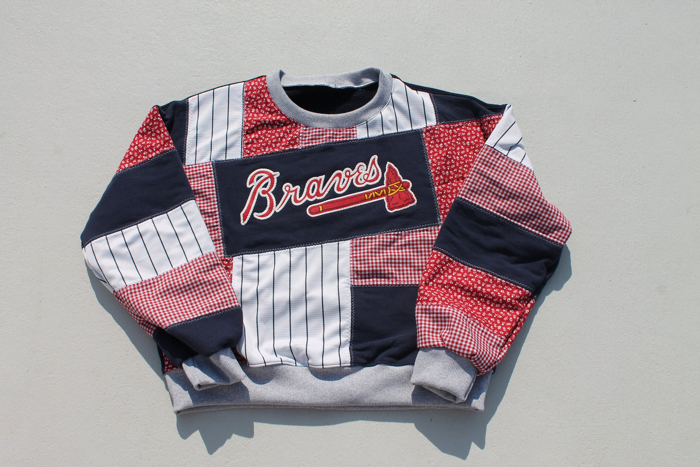 Braves Patchwork Crew Neck