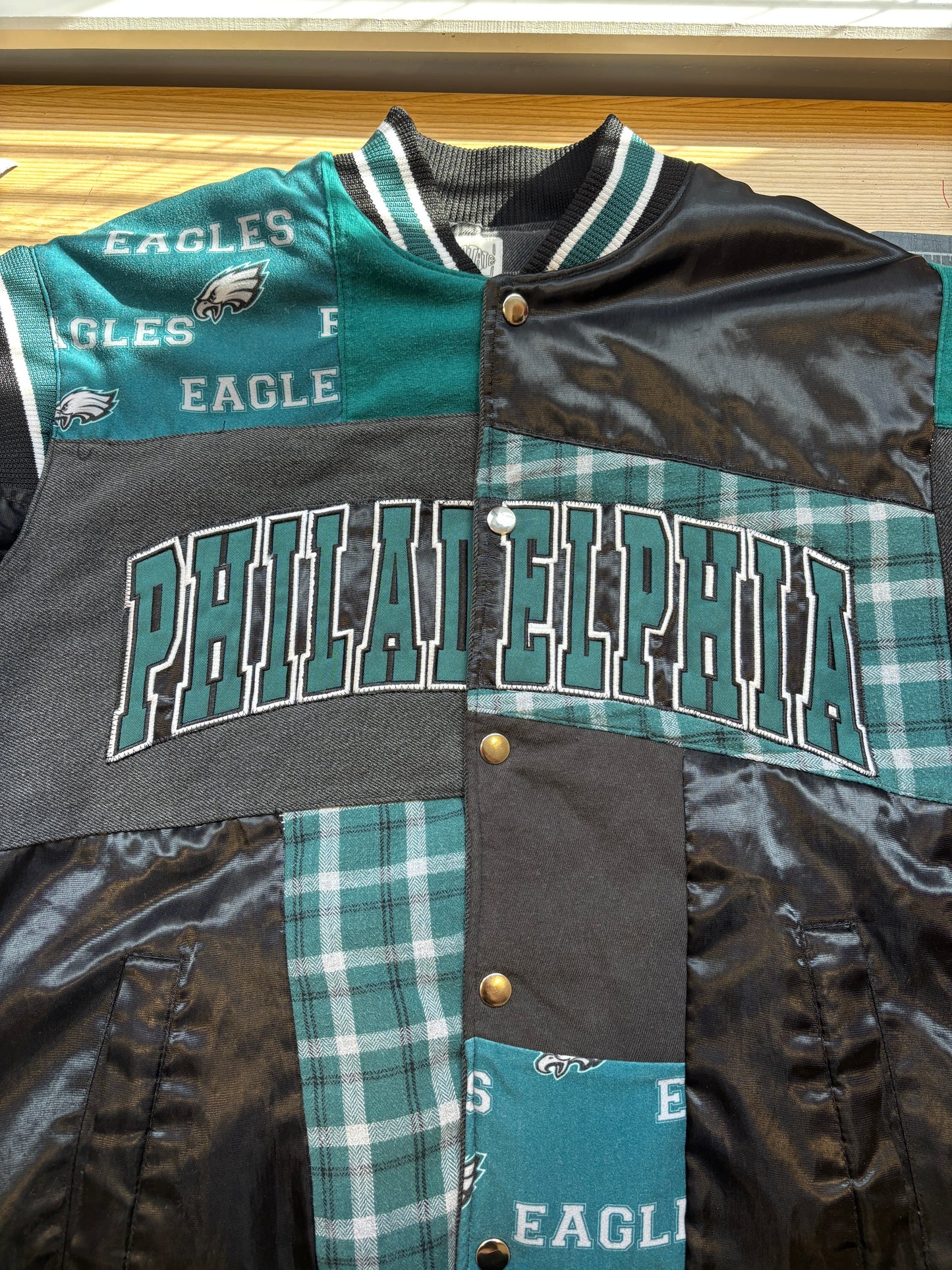Philadelphia Eagles Patchwork Bomber Jacket
