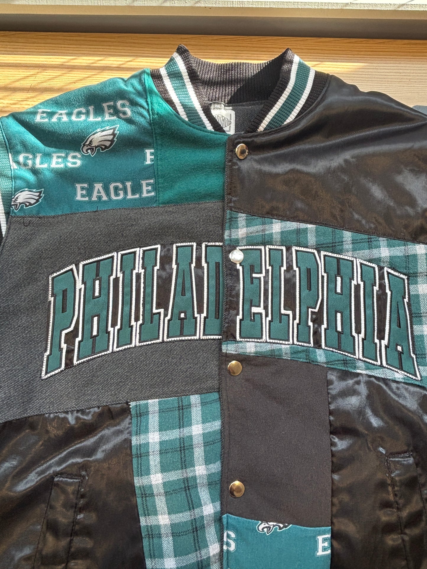 Philadelphia Eagles Patchwork Bomber Jacket