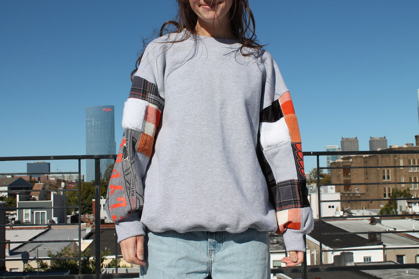 Flyers Patchwork Crew Neck