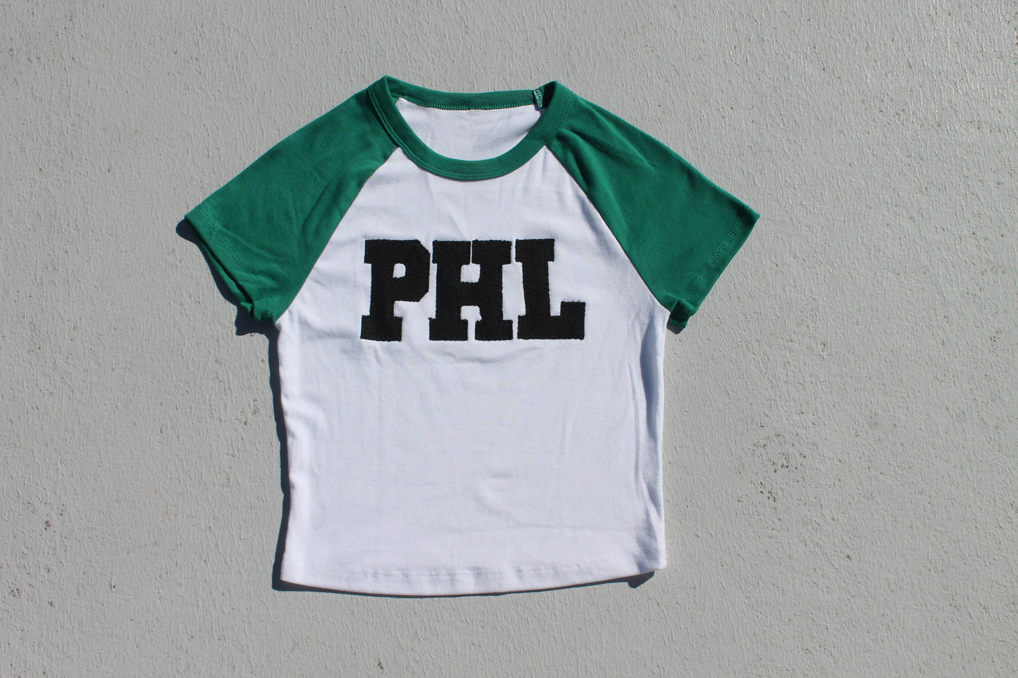 Made To Order PHL Denim Raglan Baby Tee