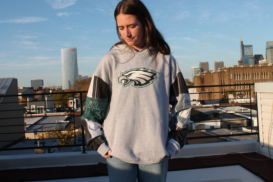 Eagles Midnight Green Patchwork Hoodie