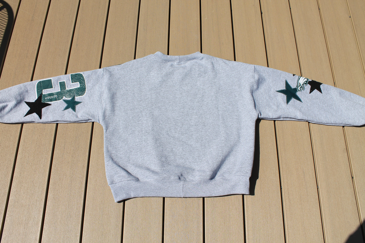 Midnight Green Eagles Patchwork Crew Neck
