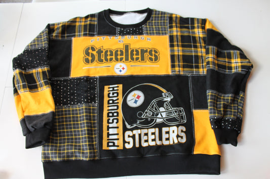 Steelers Full Patchwork Crew Neck