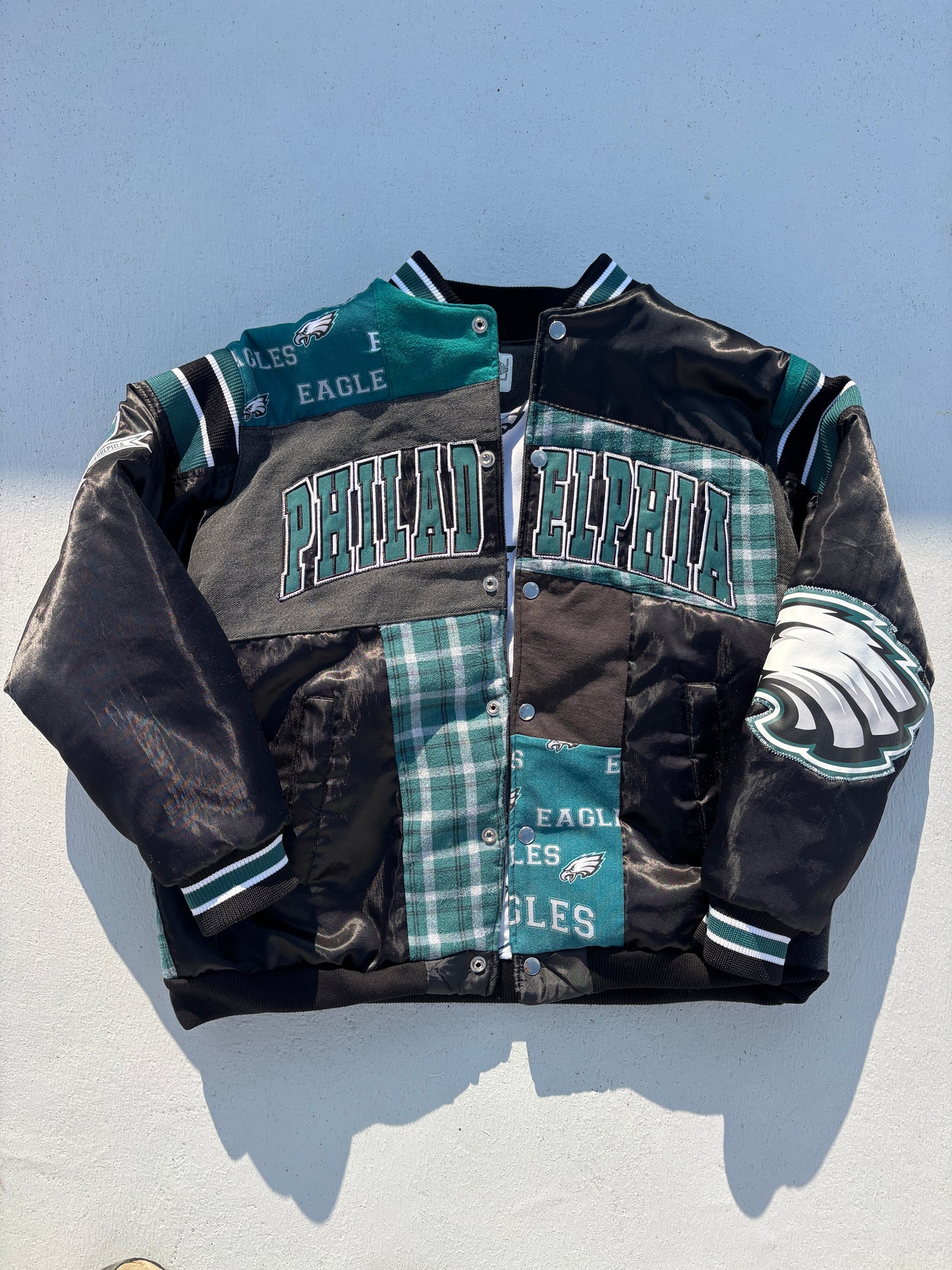 Philadelphia Eagles Patchwork Bomber Jacket