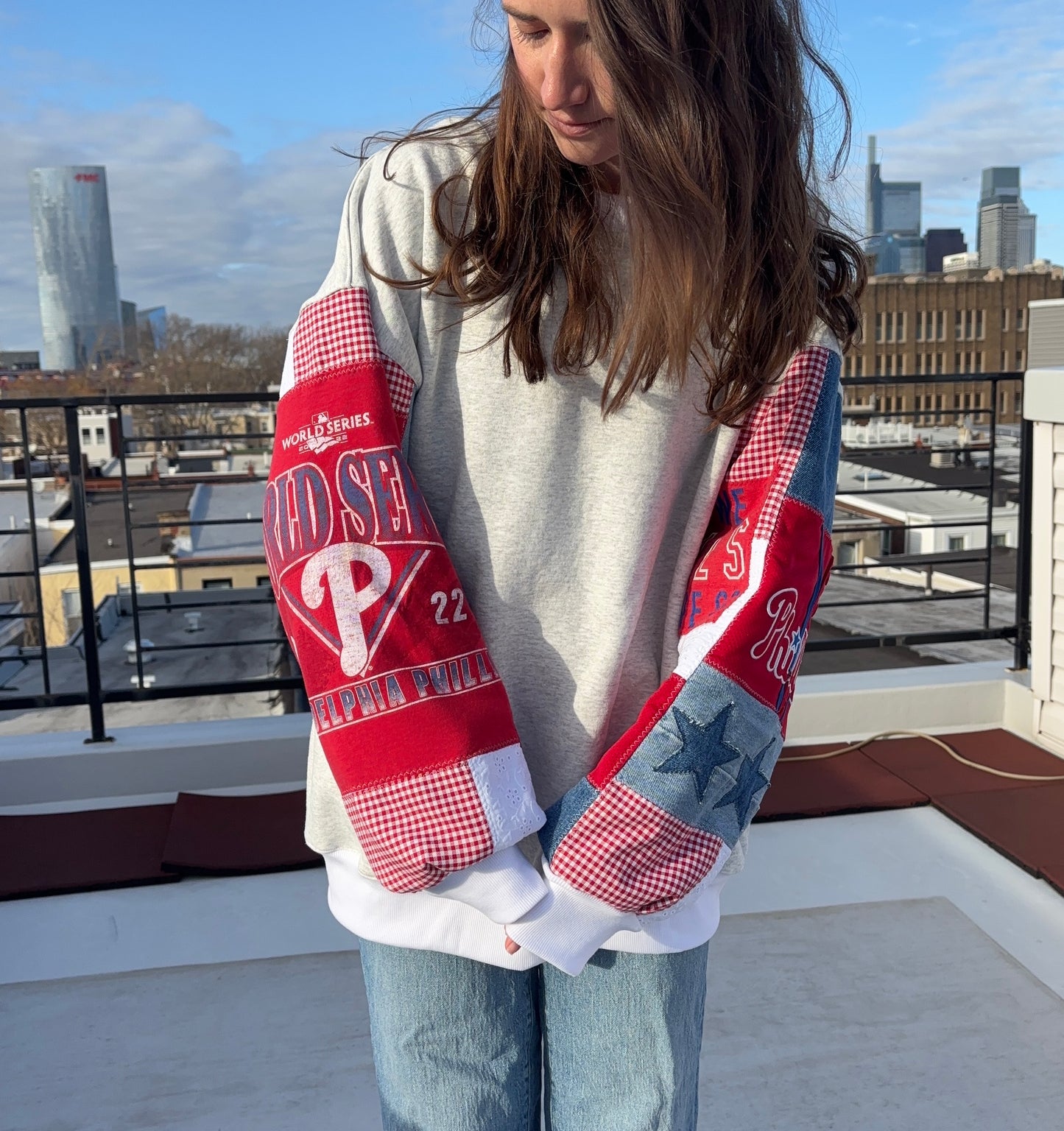 Phillies World Series Patchwork Sweatshirt
