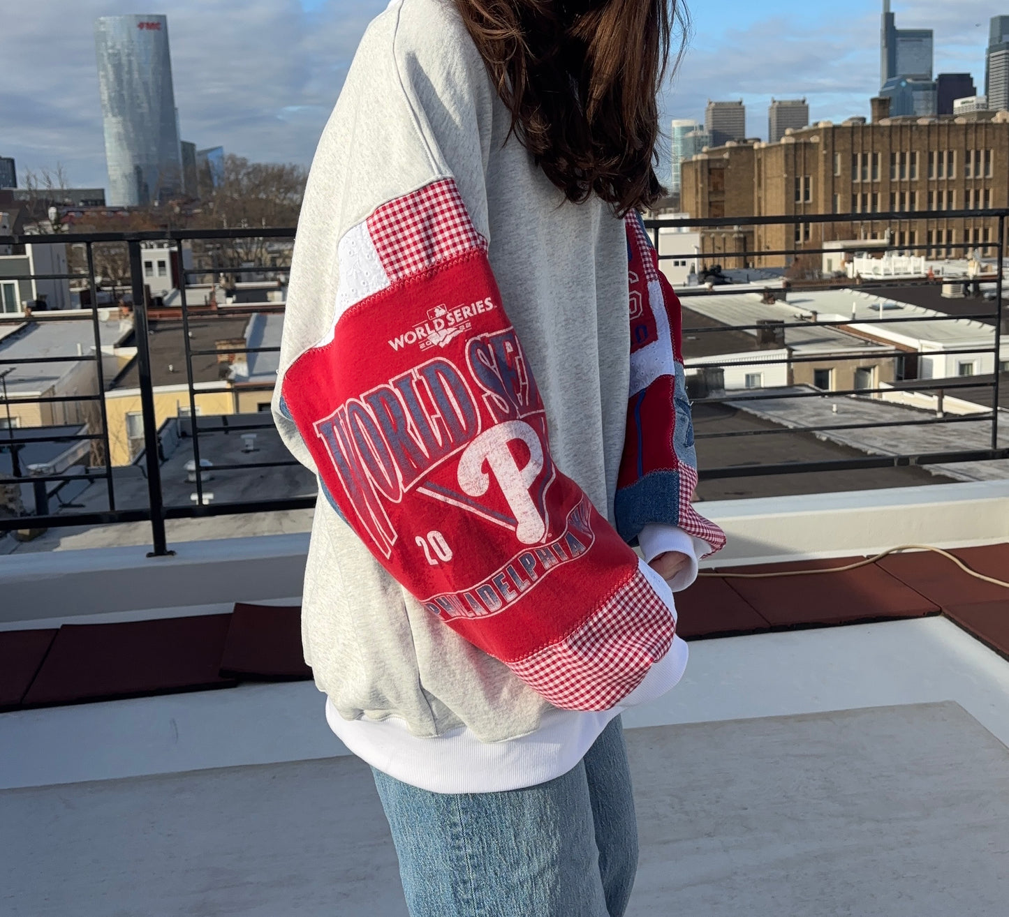 Phillies World Series Patchwork Sweatshirt