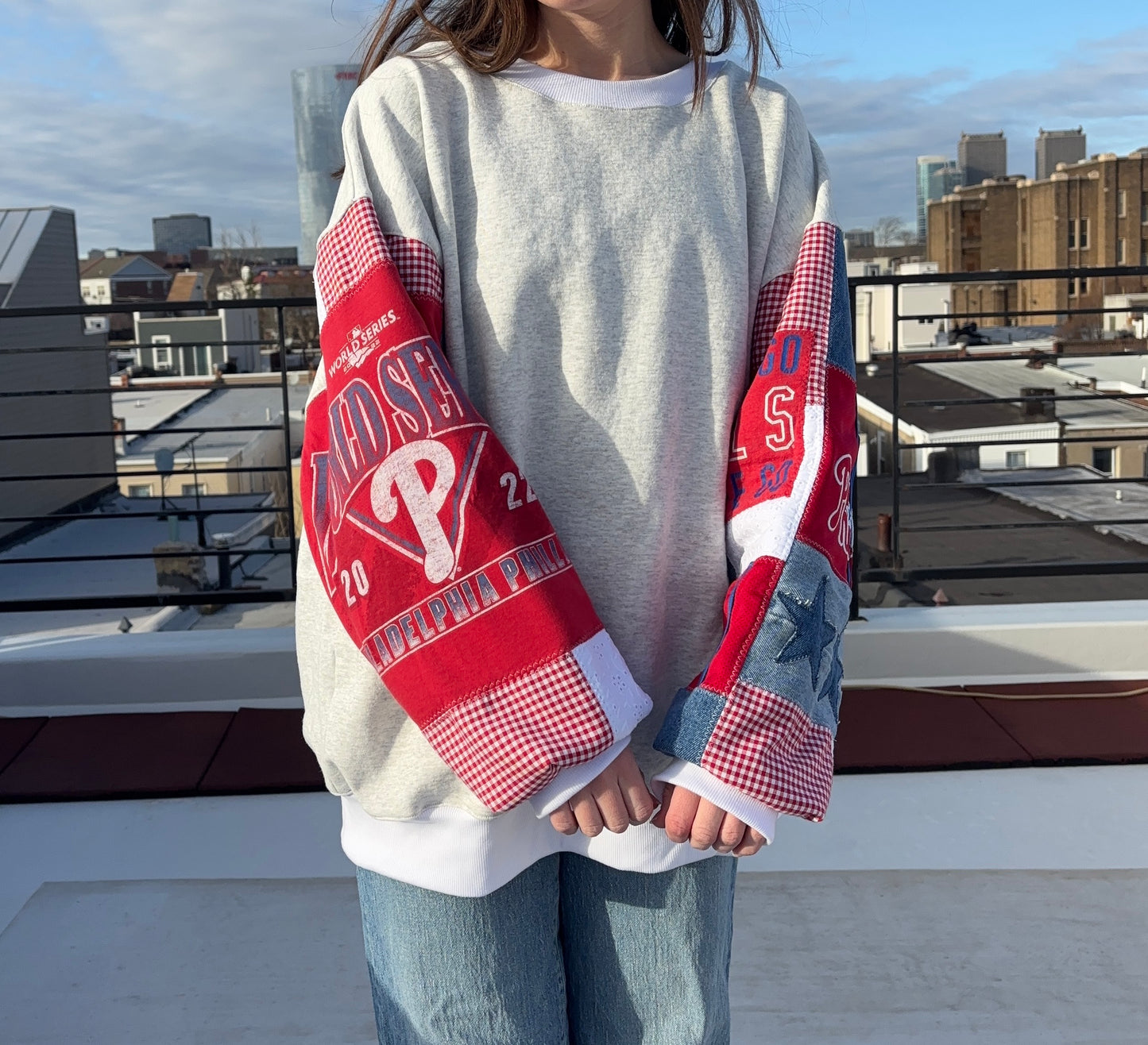 Phillies World Series Patchwork Sweatshirt