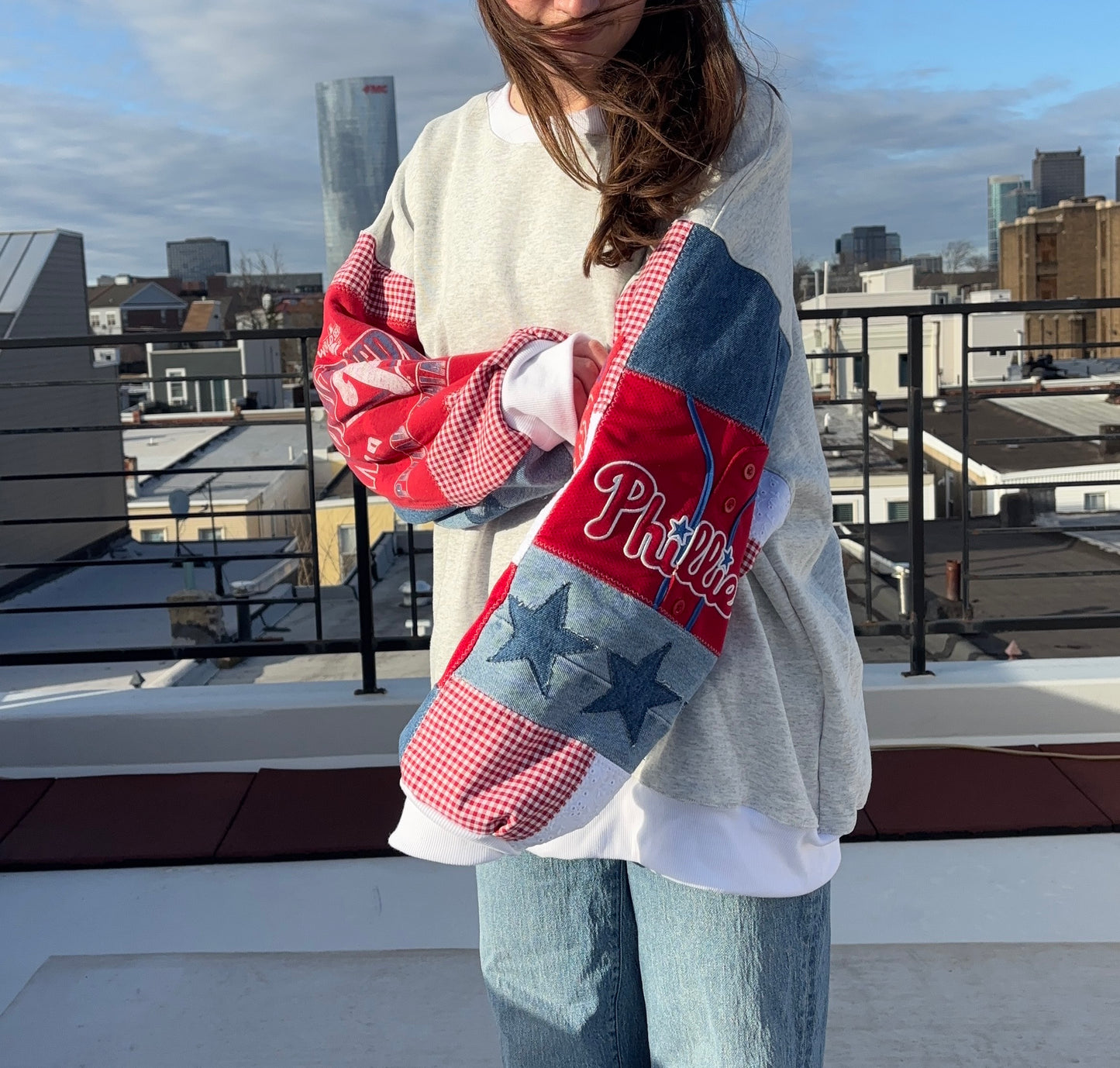 Phillies World Series Patchwork Sweatshirt