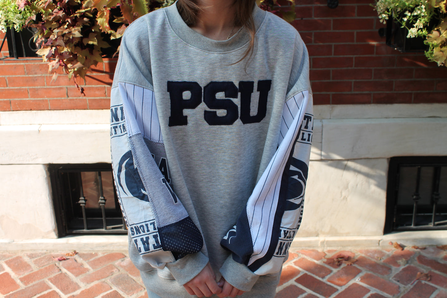 PSU Patchwork Crew Neck
