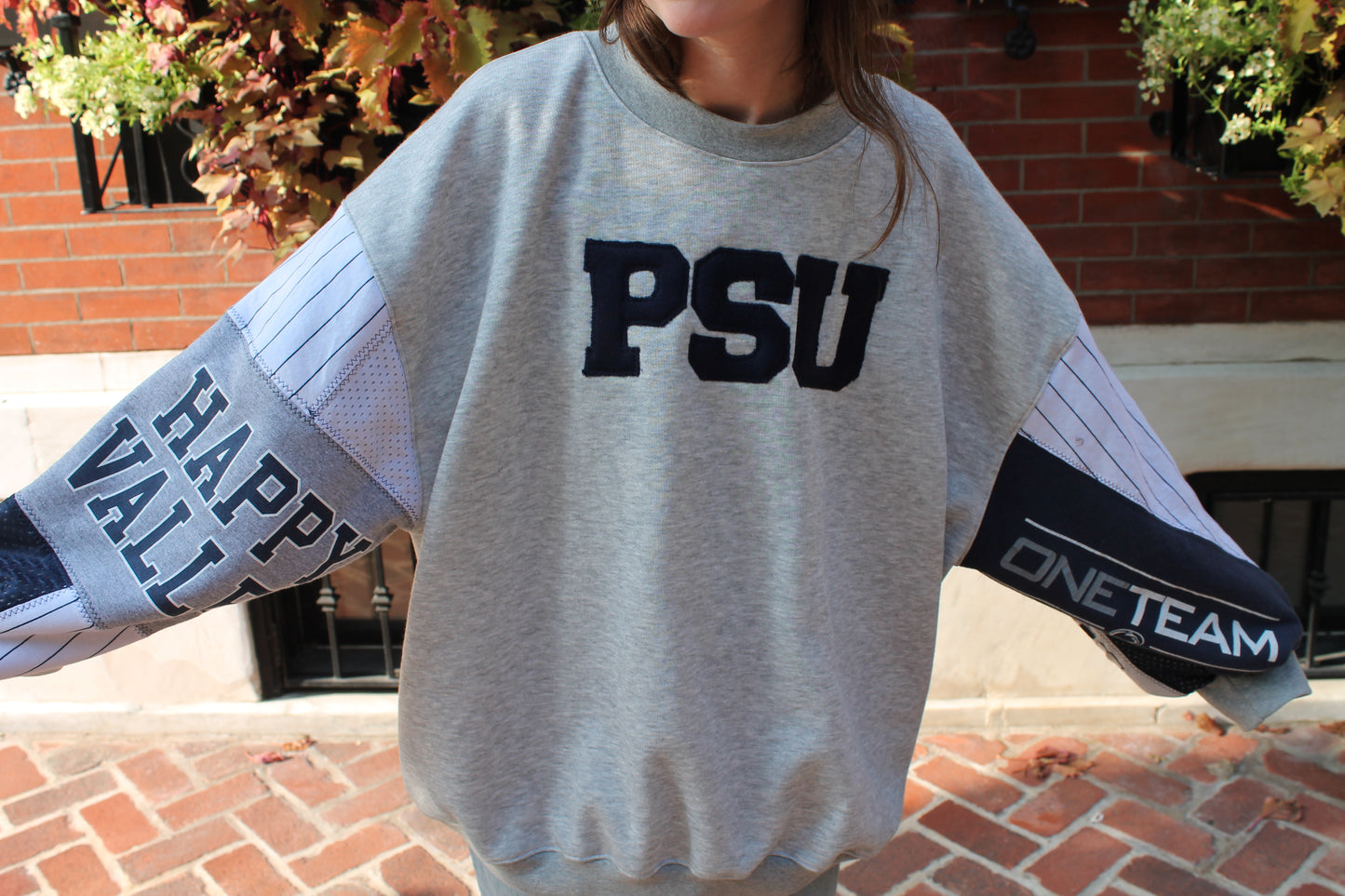 PSU Patchwork Crew Neck
