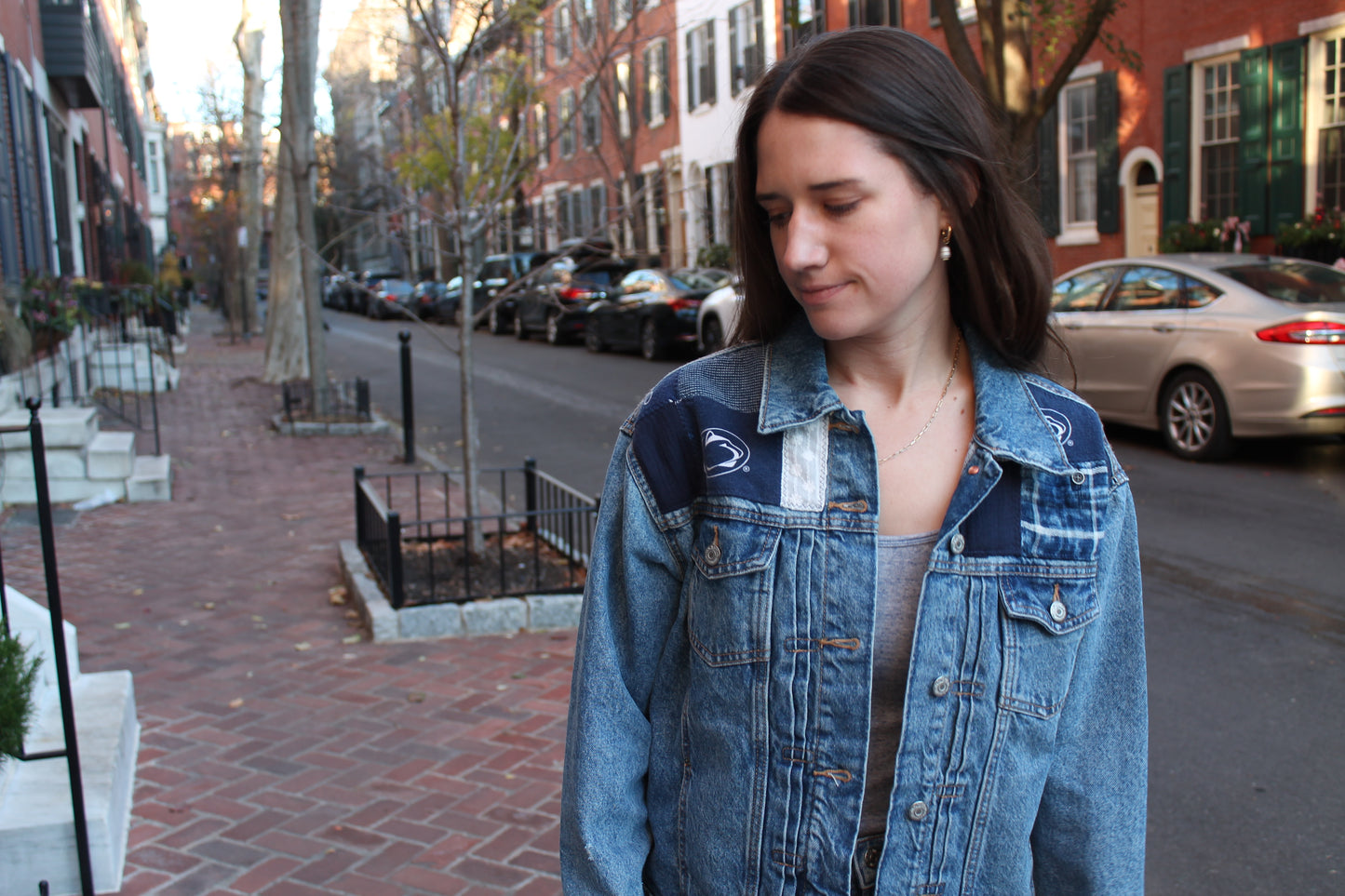 Penn State Quilted Denim Jacket