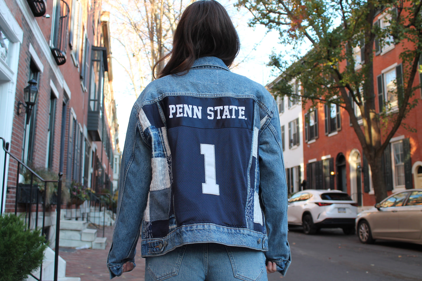 Penn State Quilted Denim Jacket