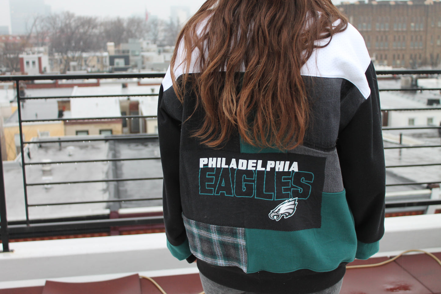 Reworked Eagles Jersey Sweatshirt!