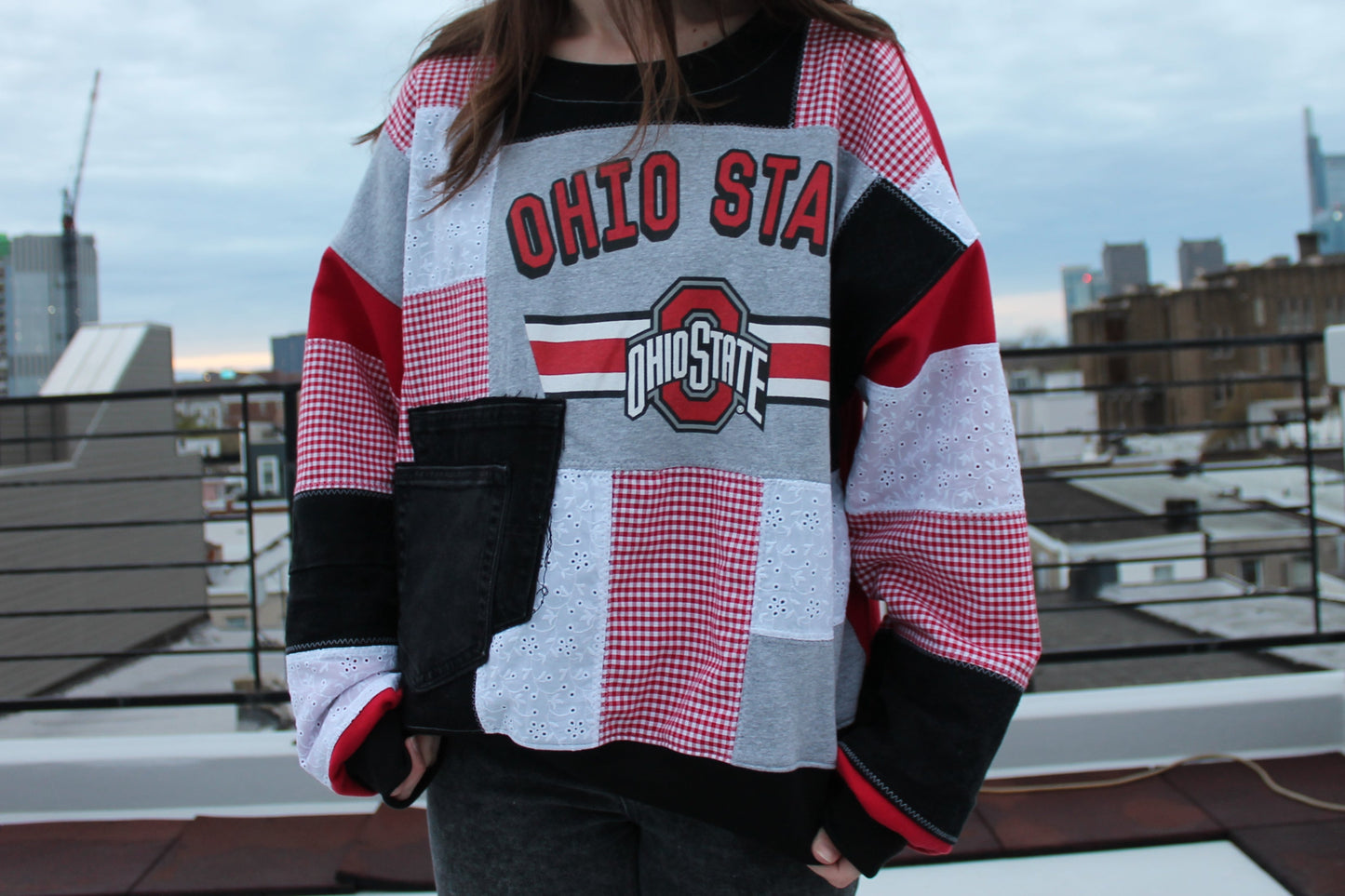 Ohio State Patchwork Sweatshirt