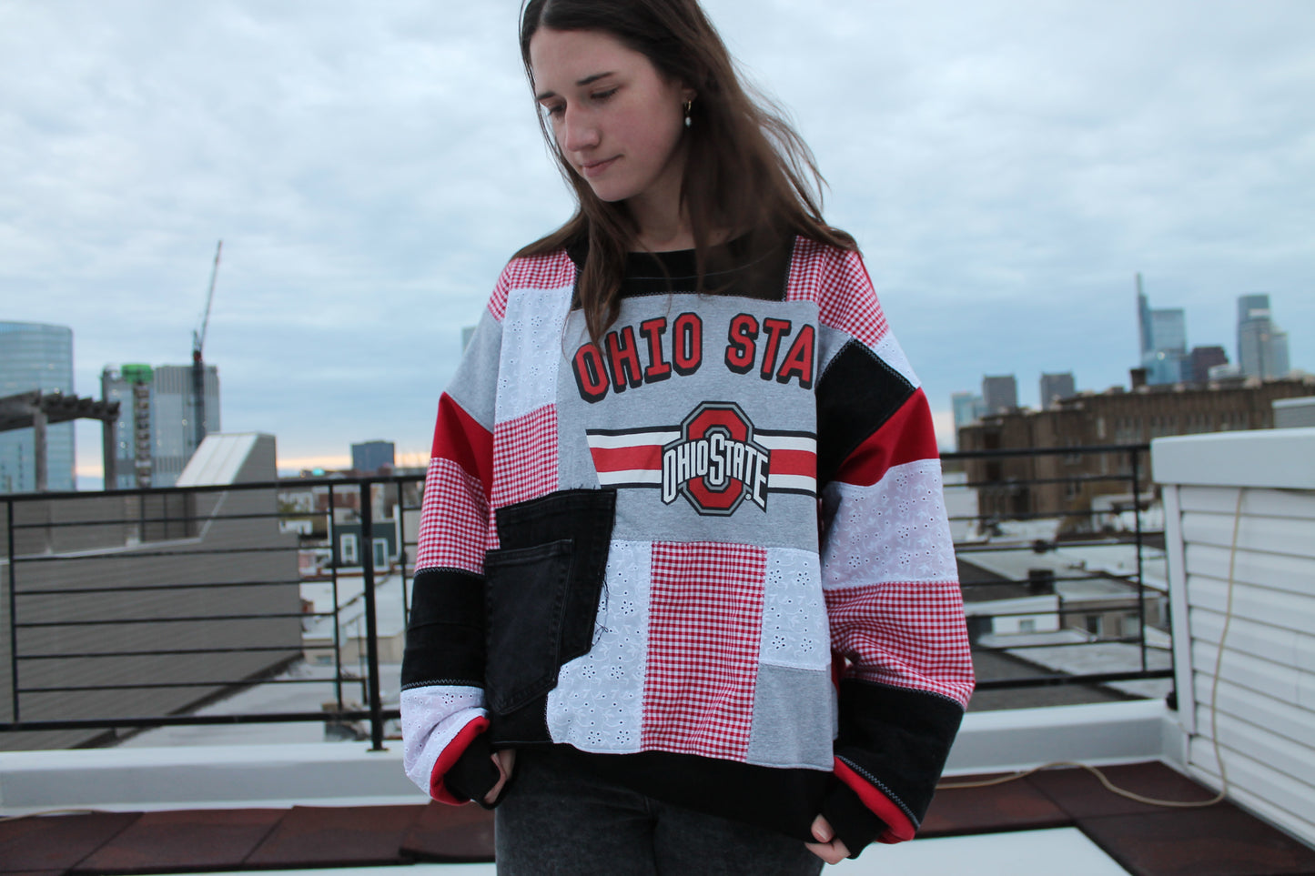Ohio State Patchwork Sweatshirt