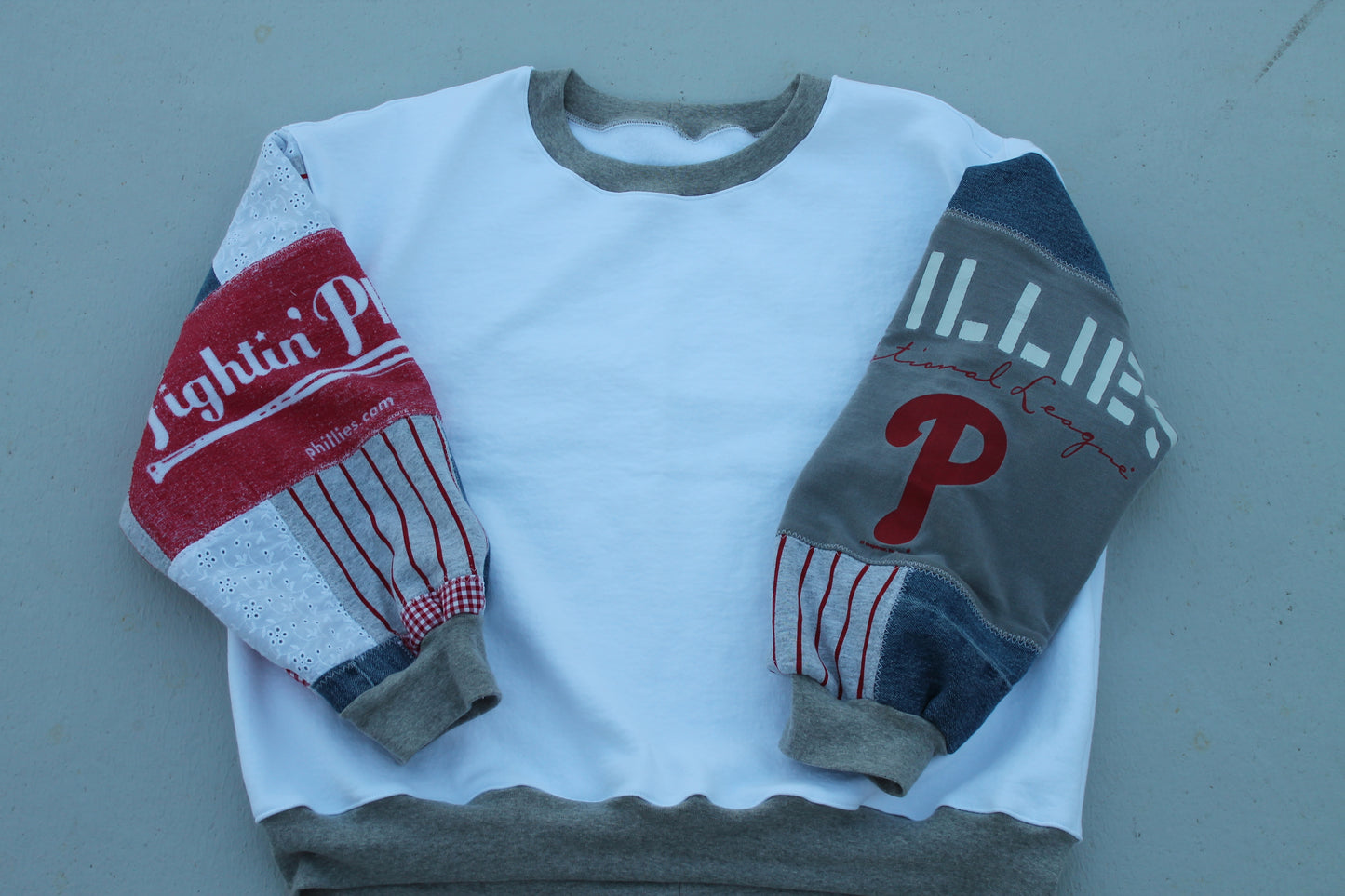 Striped Phillies Patchwork Sweatshirt