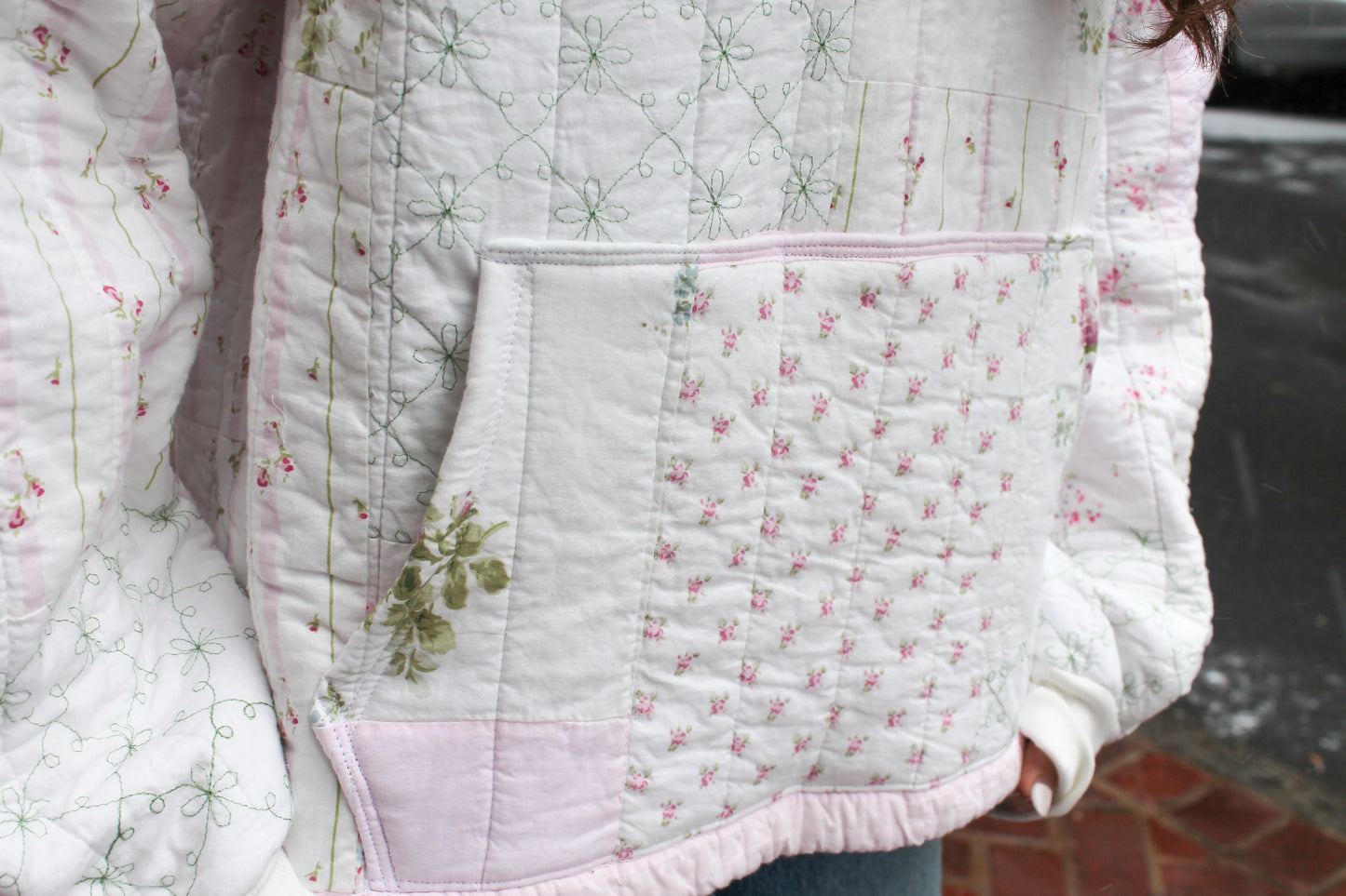 Reworked Coquette Quilt Hoodie