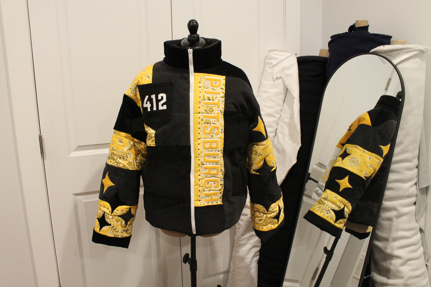 Pittsburgh Steelers x Pirates x Penguins Puffer Jacket
