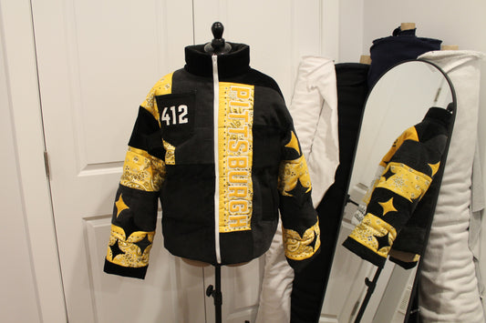 Pittsburgh Steelers x Pirates x Penguins Puffer Jacket