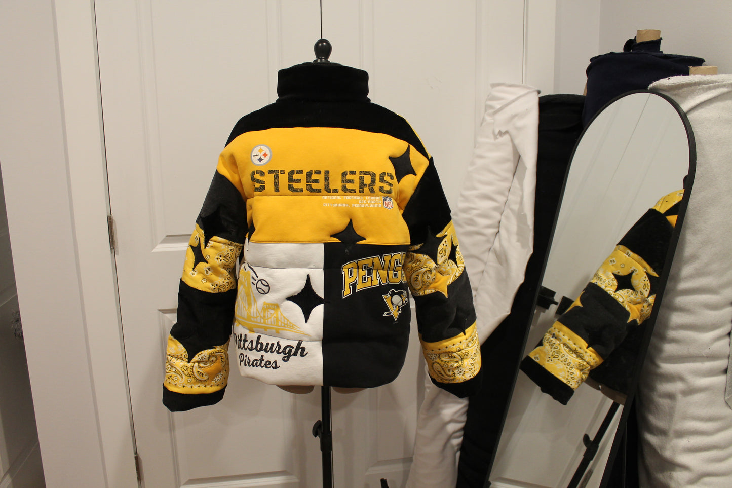 Pittsburgh Steelers x Pirates x Penguins Puffer Jacket