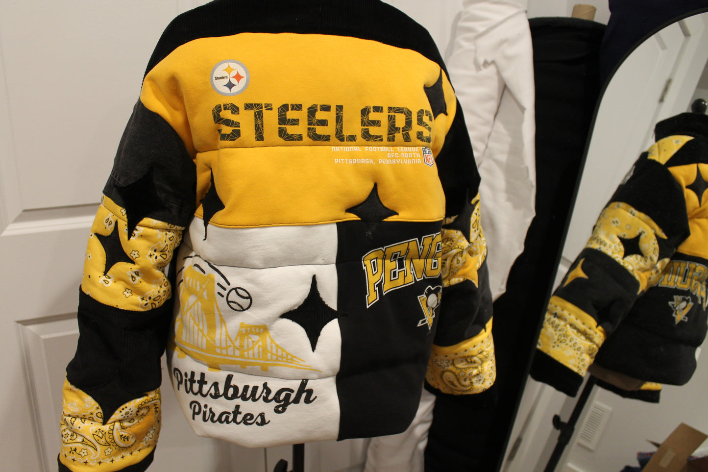 Pittsburgh Steelers x Pirates x Penguins Puffer Jacket