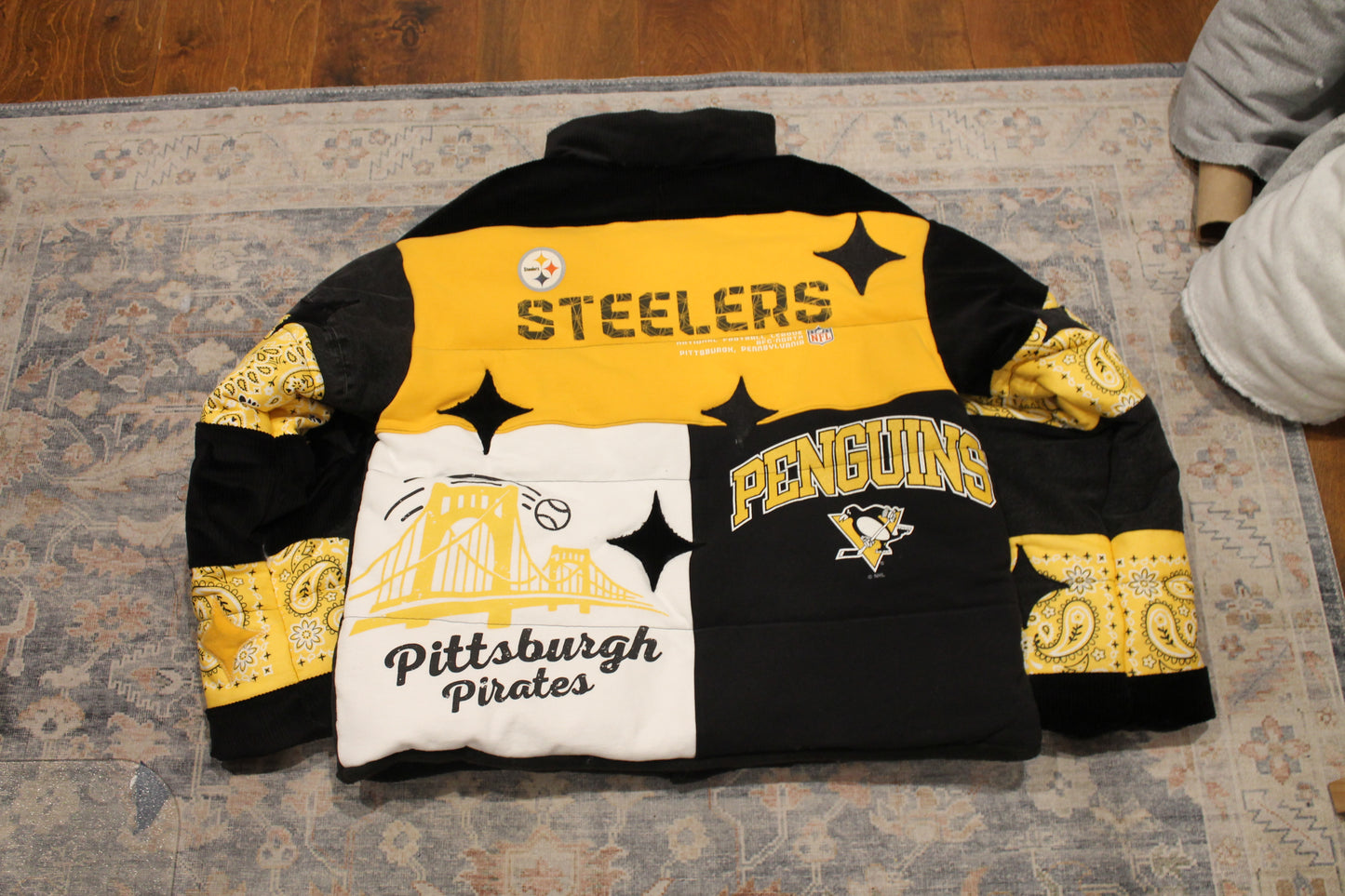 Pittsburgh Steelers x Pirates x Penguins Puffer Jacket