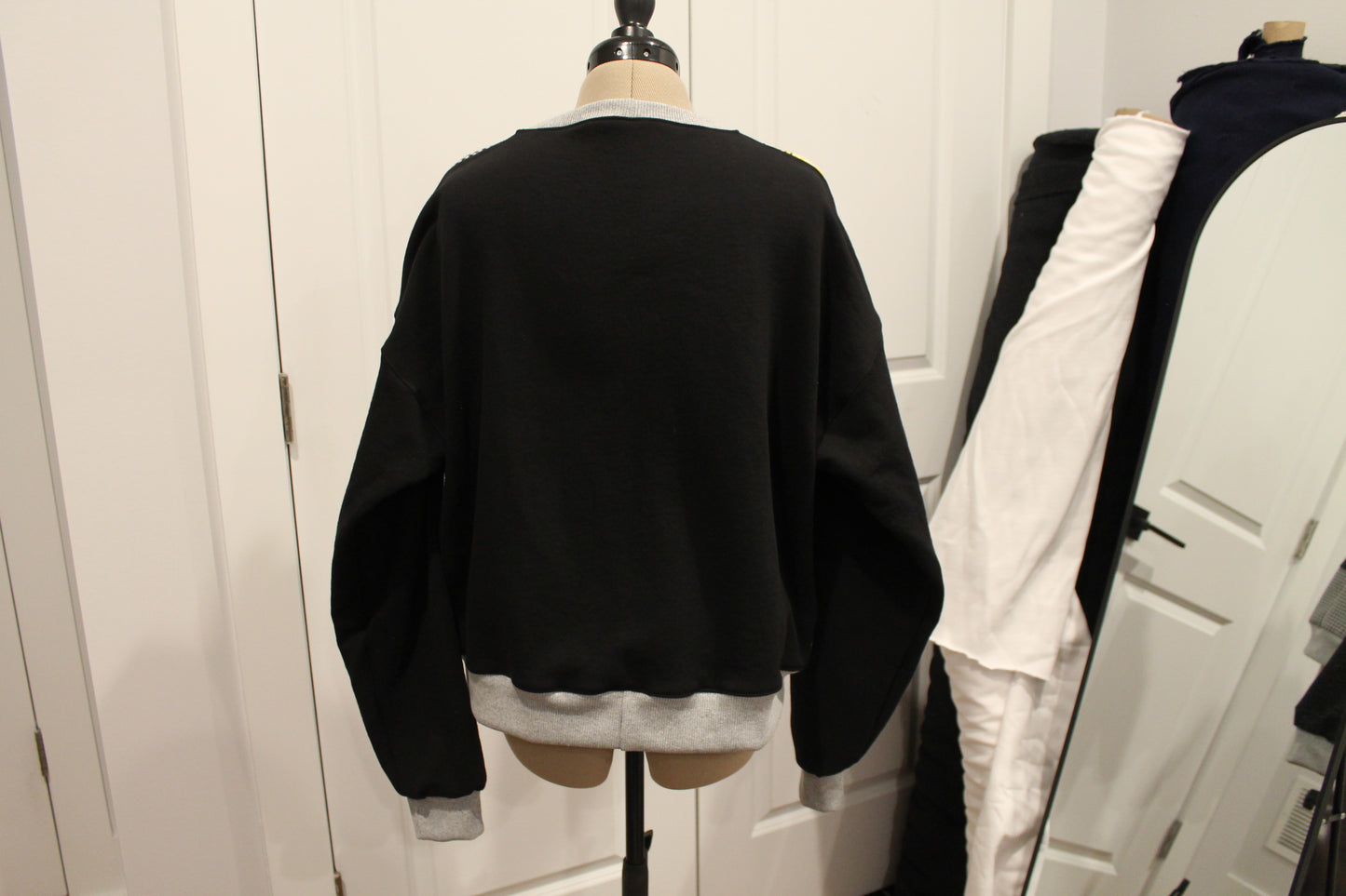 Steelers Helmet Patchwork Crew Neck