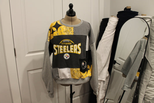 Steelers Patchwork Crew Neck