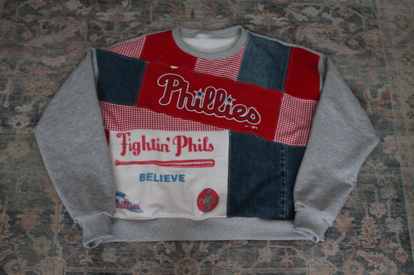 Phillies Rally Towel Patchwork Crew Neck