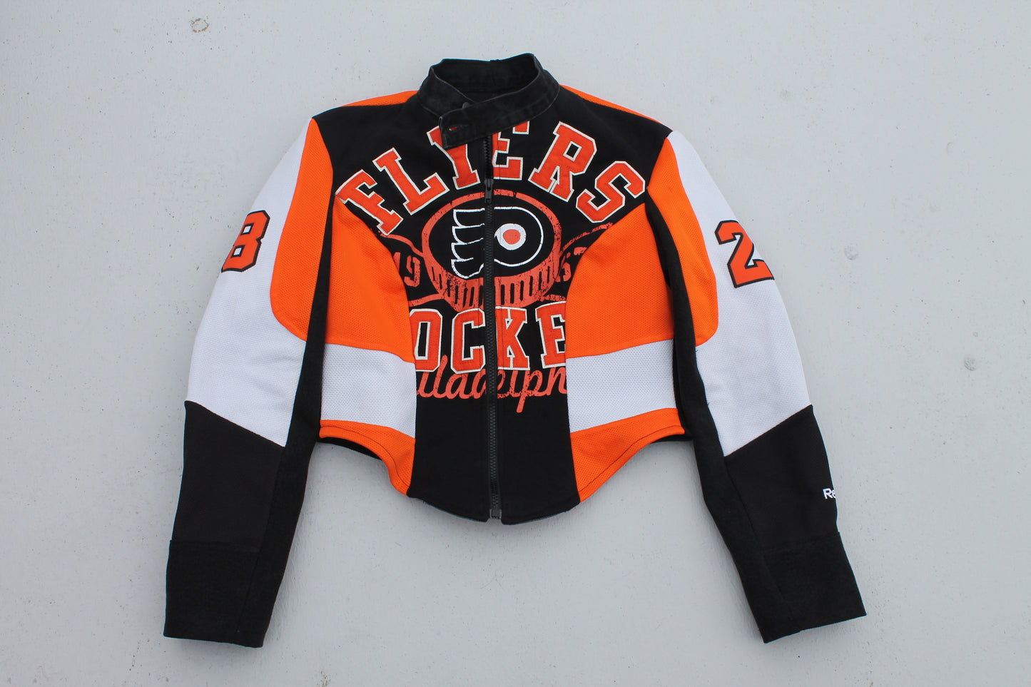 Flyers Reworked Jersey Biker Jacket