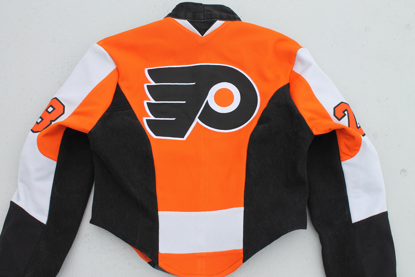 Flyers Reworked Jersey Biker Jacket