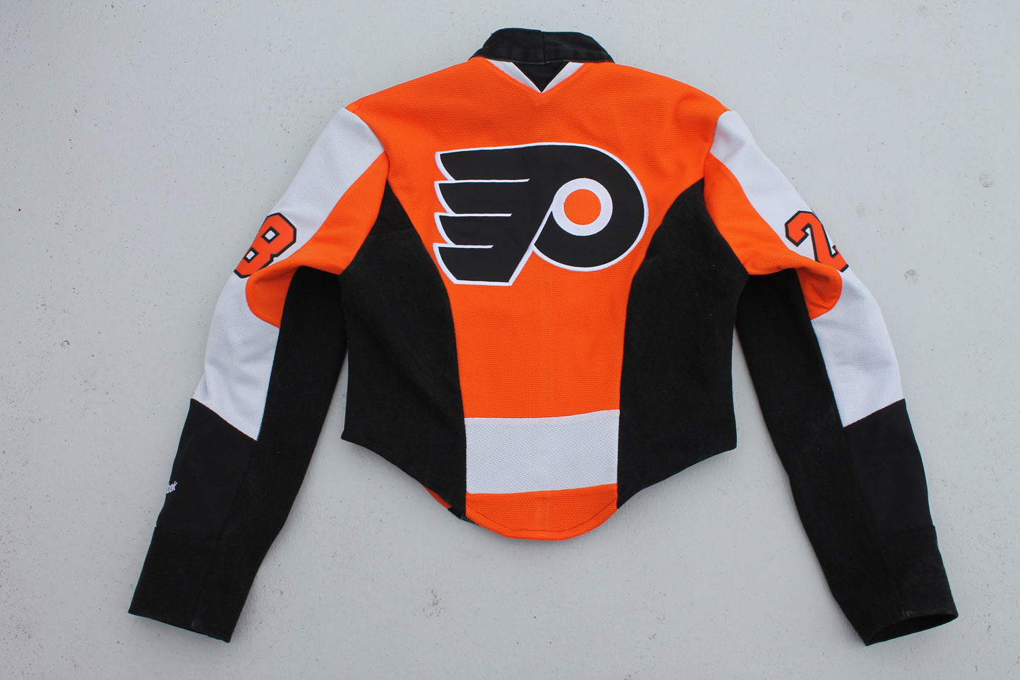 Flyers Reworked Jersey Biker Jacket