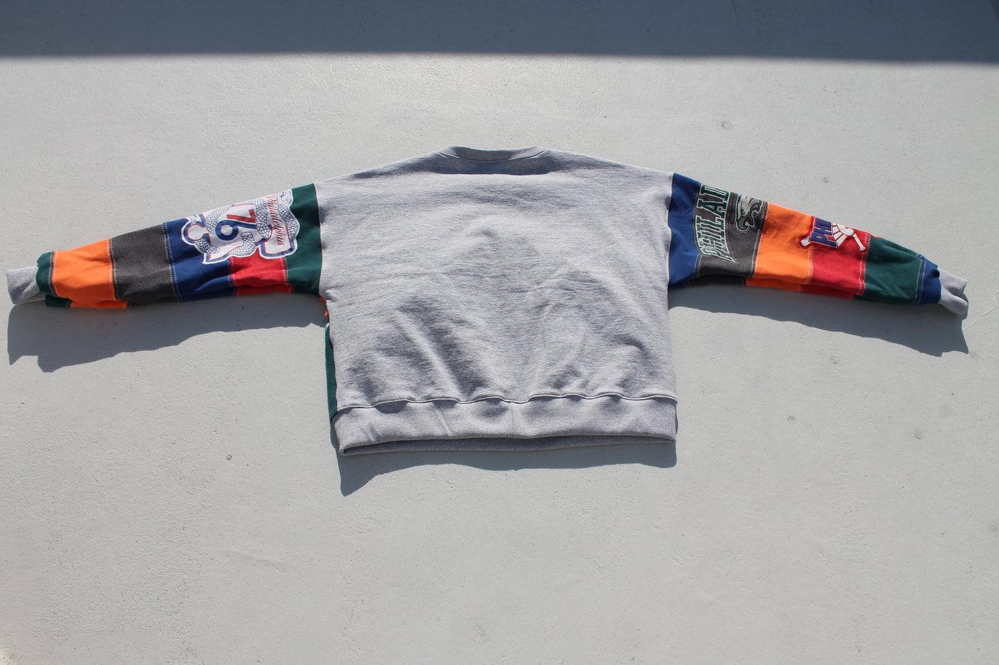 Philly Eagles x Phillies x Sixers x Flyers Patchwork Crew Neck