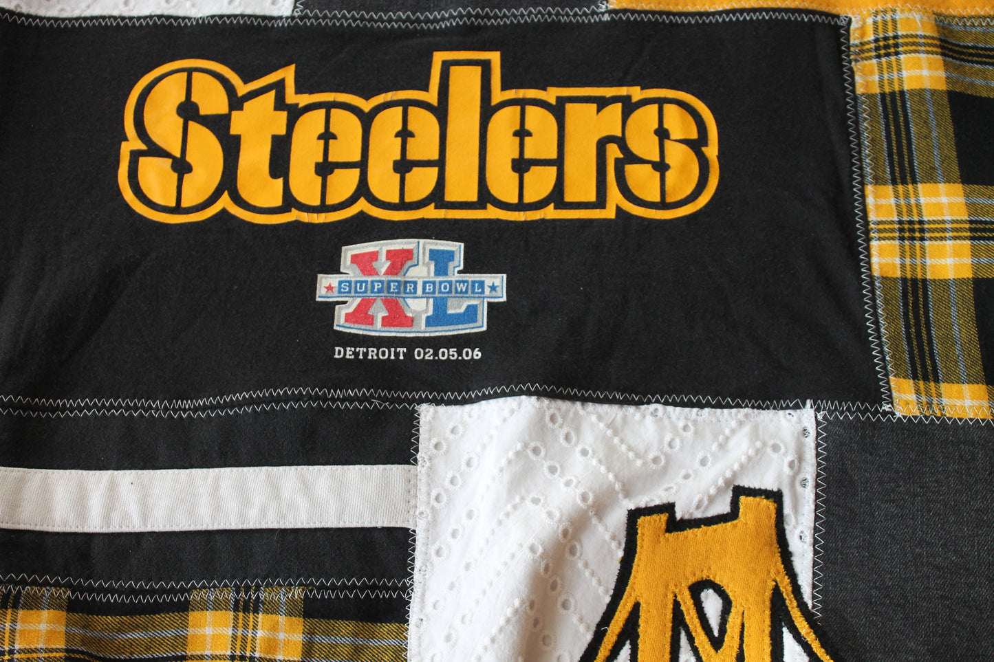 Steelers Bridge Patchwork Crew Neck