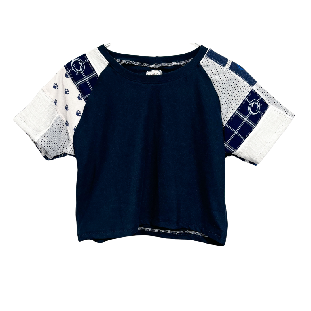 Custom Patchwork Raglan Baby Tee
