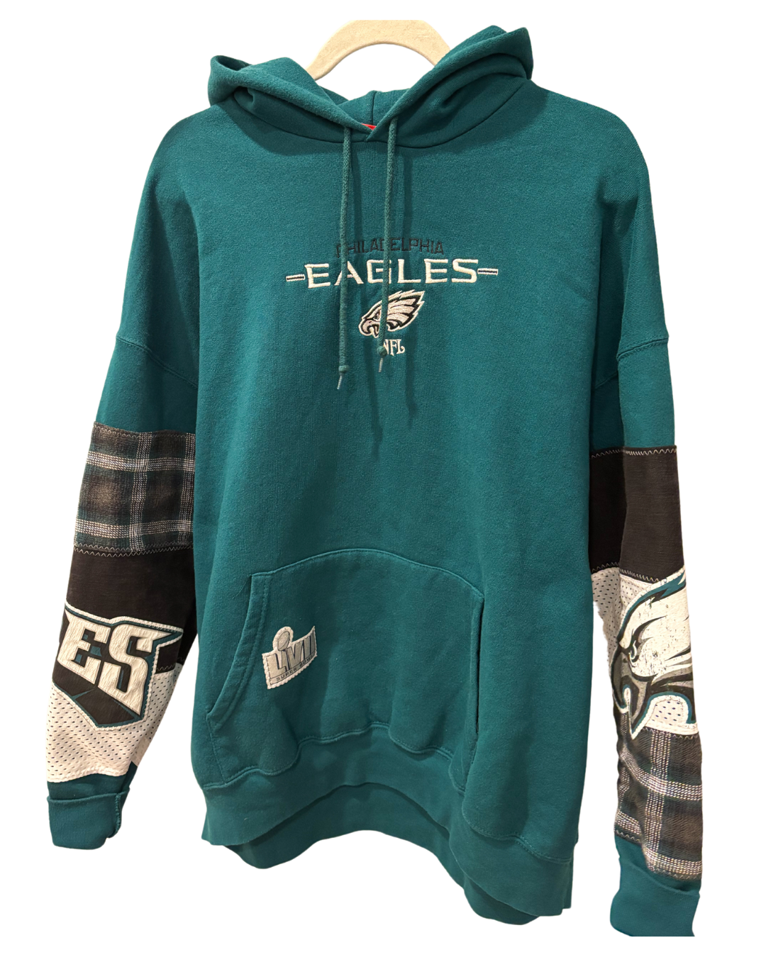 Eagles Midnight Green Patchwork Hoodie