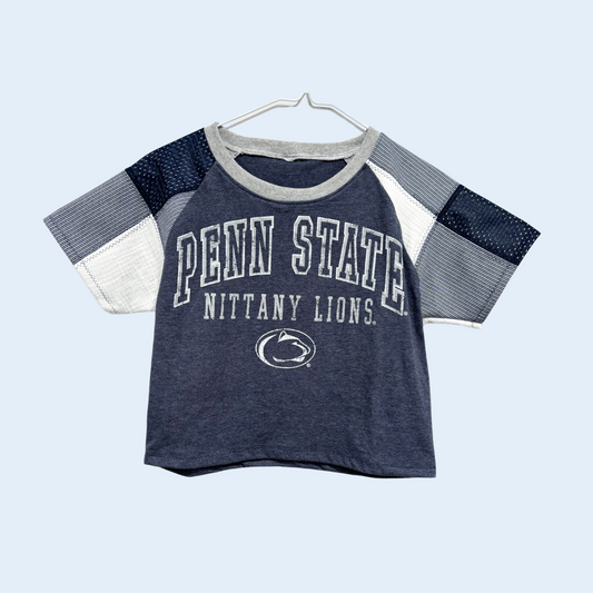 PSU Stripes & Jersey Patchwork Raglan Baby Tee